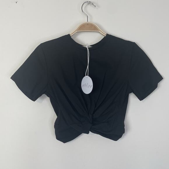 Petal & Pup Tops - Petal & Pup Black Crop Top